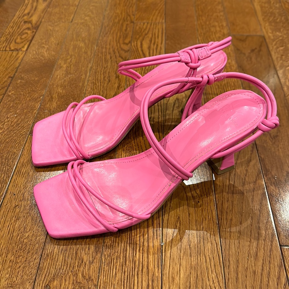 Jeffrey Campbell Pink Minimalist Sandals